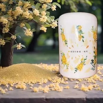 Твердые парфюмированные освежители воздуха - 6 ароматов, Подходят для автомобилей, домов, кухонь, спален и ванных комнат - Декорированные сферические контейнеры с крышками Osmanthus fragrance