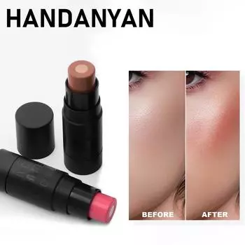 Твердые румяна-стик «Сэндвич» шести цветов естественного телесного цвета для осветления и идеального нанесения макияжа 01#