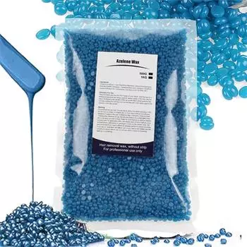 Твердые восковые гранулы Восковые бобы для удаления волос Чувствительная кожа с формулой на основе ромашки Идеально подходит для всего тела, лица, бразильское бикини