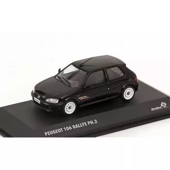 Твердый 1/43 peugeot 106 фаза 2 ралли 2001 черный SOLIDO Rallye мини-автомобиль [продукт]