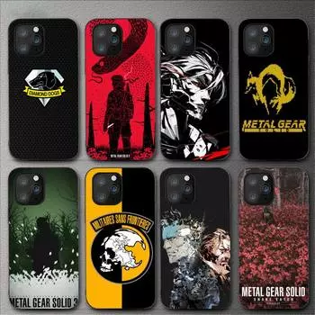 Твердый чехол для телефона Game Metal Gear для Iphone 11 12 Mini 13 14 Pro Xs Max X 8 7 6s Plus 5 Se Xr Shell iPhone6