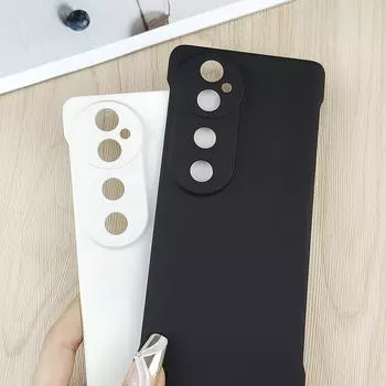 Твердый чехол для телефона конфетного цвета без рамки для vivo V40 V30e V29e V27e V25e V23 Pro с защитой от отпечатков пальцев, противоударный жесткий матовый чехол из ПК For vivo V40(V40 Pro) белый