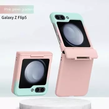 Твердый чехол для телефона с градиентным цветом для Samsung Galaxy Z Flip 5 4 3 Flip5 Flip4 Flip3 5G, полный комплект, защитный чехол на шарнирах Galaxy Z Flip5