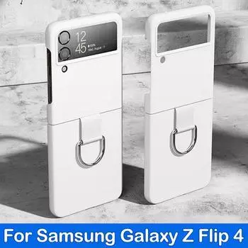 Твердый чехол для телефона Samsung Galaxy Z Flip 4, ультратонкий тонкий чехол для Samsung Z Flip 4 Filp4, роскошный защитный чехол, складной чехол