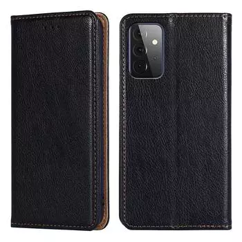 Твердый чехол-кошелек для Samsung A32 A22 A10 A11 A52 A72 A82 S20 S21 FE S30 Ultra Note 20 10, флип-чехол из искусственной кожи, кобура с отделением для карт, чехол, бампер для телефона Samsung A01 (EU Version) чёрный