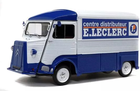 Твердый Citroen Type H CITROEN TYPE HY 1969 LECLERC 1/18 E. (Синий/Белый) [Элемент] жёлтый