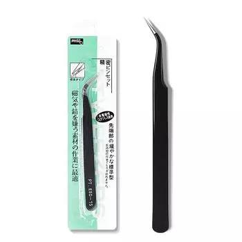 Твердый инструмент для украшения ногтей, локоть, прецизионный пинцет Esd-15, нержавеющая сталь Elbow