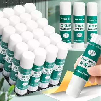 Твердый клей-карандаш прозрачный большой емкости высокой вязкости детский начальный школьный учебник клей финансовые офисные принадлежности 9g/10pcs