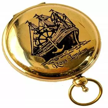 Твердый кнопочный компас Ross London Compass карманный компас подарок 5.08 см