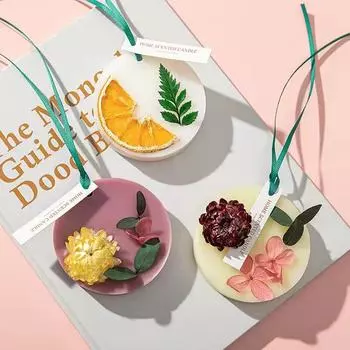 Твердый кулон для ароматерапии, сушеный цветок, ароматический воск, натуральный запах, шкаф, домашний аромат, аромат, подвесные таблетки, свеча 01# Gardenia & Rose