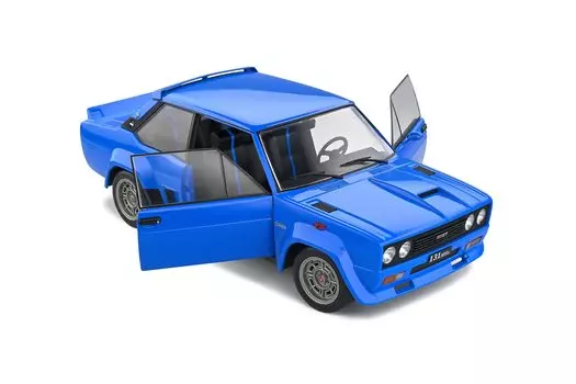 Твердый мини-автомобиль FIAT 131 ABARTH Fiat Abarth 1980 1/18 (синий) [Элемент]