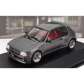 Твердый мини-автомобиль Peugeot 1/43 205 GTi DIMMA BODY KIT 1988 г. (серый) [продукт]