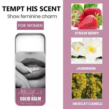 Твердый парфюмированный бальзам твердый бальзам аттрактант аттрактант портативный компактный для пополнения в любое время идеальный подарок для женщин и мужчин 1 шт One Size