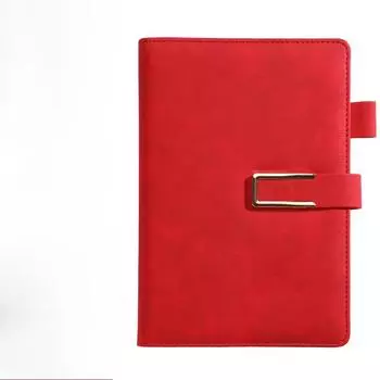 Твердый переплет Блокнот А5 Офис Оптом Бизнес Креативная Канцелярия Обучение Кожаная Застежка Книга B5 A5 красный