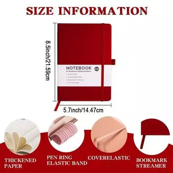 Твердый переплет-дневники-блокноты, А5 линейные дневники-блокноты для записей 192 страницы, 8,5 X 5,7 дюйма, 10 цветов, классические линованные блокноты A5 розовый