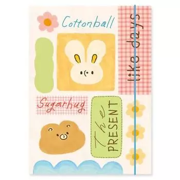 Твердый переплет Monolike Unmatched Friends A5, 6 отверстий, 01 коллаж..., 1 шт.