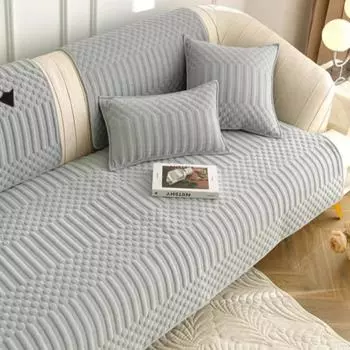 Твердый плюшевый ретро дышащий диванный коврик, современный минималистичный удобный диванный коврик, пылезащитный противоскользящий многоцветный диванный коврик 70x70cm 1pcs