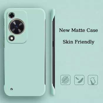 Твердый, яркий, приятный на ощупь, безрамочный чехол для телефона Huawei Enjoy 70 Pro 60 Pro 60X 50 Pro, жесткий матовый чехол из ПК с защитой от отпечатков пальцев Enjoy 70 белый