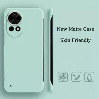 Твердый, яркий, приятный на ощупь, безрамочный чехол для телефона Huawei Nova 13 Pro 12 11 Pro Ultra SE, противоударный, жесткий, матовый чехол из ПК с защитой от отпечатков пальцев Nova 13 белый