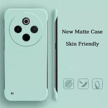 Твердый, яркий, приятный на ощупь, безрамочный чехол для телефона vivo Y300 Pro Y200i Y200t V29 Lite Y78 Plus T3X, противоударный, жесткий, матовый чехол из ПК vivo Y300 Pro белый