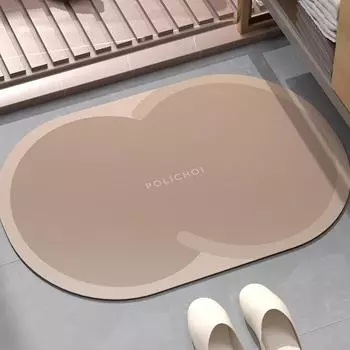Твердый роскошный коврик для душа и ванной из диатомита, коврики для ног, впитывающие коврики для ванной, противоскользящие, быстросохнущие, коврики для пола, коврики для двери 40cmx60cm темные хаки