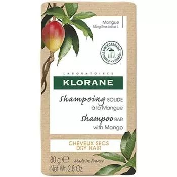 Твердый шампунь Klorane Mango 80гр