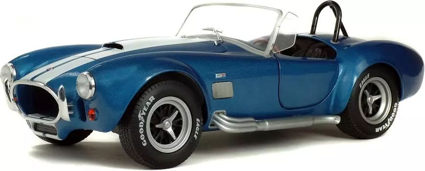Твердый Shelby Cobra Mini Car AC COBRA SHELBY 427 MKII SPIDER 1965 Без капота 1/18 (Синий металлик) открытие/закрытие [элемент]