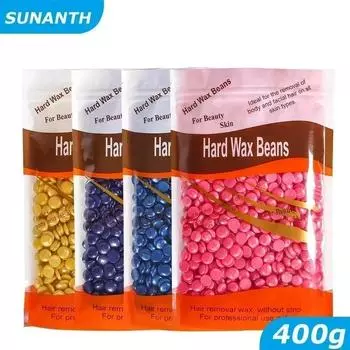 Твердый воск для депиляции Восковые бобы для удаления волос Горячая пленка Депиляция Восковые шарики для нагревателя воска Машина для удаления волос на всем теле