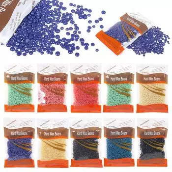 Твердый воск для депиляции, восковые бобы, удаление волос, горячий воск, пленка для восковой нагревательной машины, восковые шарики для депиляции, брендовые ароматизированные восковые бобы, 2/5 мешков