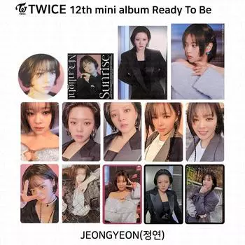 TWICE 12-й мини-альбом «Готов к работе» Фотокарточка Открытка-открытка Чонён POB Photocard - Ready ver