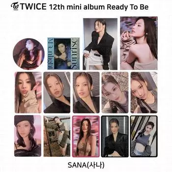 TWICE 12-й мини-альбом «Готов к работе» Фотокарточка Открытка-сообщение Плакат Открытка Сана POB Photocard - Ready ver
