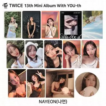 TWICE 13-й мини-альбом с молодежной фотокарточкой YOU-th, плакатом, пленкой, стикером Nayeon KPOP K-POP POB Photocard - Forever v