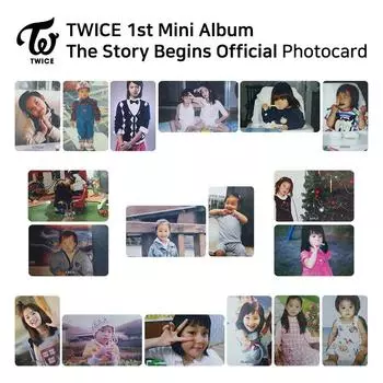 TWICE 1-й мини-альбом The Story Begins Официальная фотокарточка РОЗОВАЯ версия KPOP JEONGYEON - B
