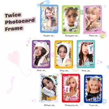 TWICE Прозрачная рамка для фотокарт для украшения ONCE Прозрачная рамка для карт KPOP Nayeon #01