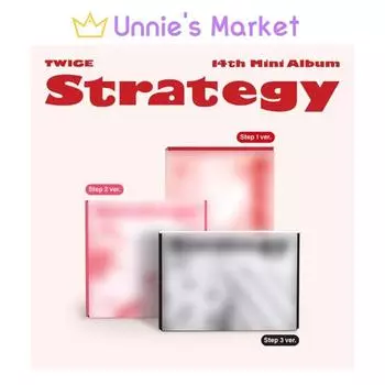 TWICE - STRATEGY 14-й мини-альбом (Шаг 1 версия. Шаг 2 версия. Шаг 3 версия) + Бесплатный подарок No Poster_Random ver.