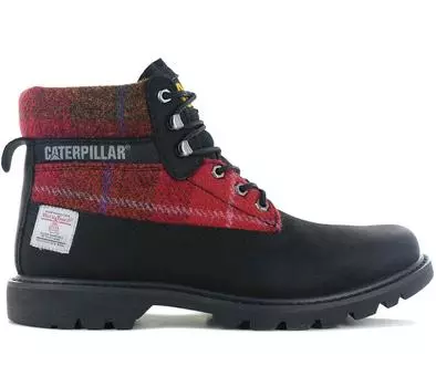 Твидовые ботинки CAT Caterpillar Colorado 2.0 Harris - Сапоги премиум-класса Кожаные черные P111324 ОРИГИНАЛЬНАЯ обувь EU 43 UK 9 чёрный