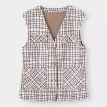 Твидовый жилет GU by Uniqlo YT+E