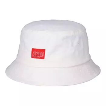 Twill Hat Logo Bucket Hat Hat Logo Hat [Manhattan Portage] (004 Off-White)