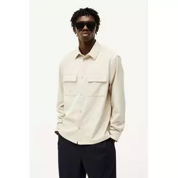 Твиловая рубашка HM Regular Fit, бежевая