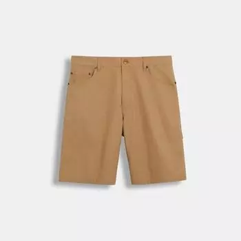 Твиловые шорты Coach цвета хаки