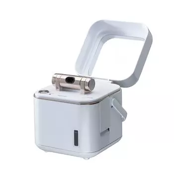 Twinbird Face совместим с Tap Ion Facial с Pore Pearl White Steamer, вода, портативный, компактный, пар, устройство, зеркало, уход, белый, SH-2787PW