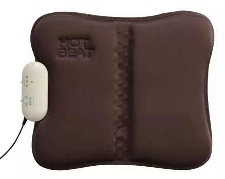 Twinbird Hot Seat Massager Backrest Cushion Chair Vibration Type Switching Lightweight Managed Medical Equipment Auto Off Timer Backrest Brown 2-Stage коричневый
