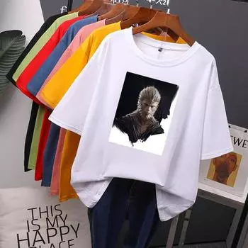 TWINFLAMES Черный миф Укун Одежда Женская свободные хлопковые футболки Летняя новая футболка с принтом Мягкий женский джемпер Топ M темно-синий