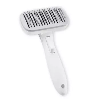 Twinkle Pet Pet Wide One-Touch Brush Пуходерка 10,7 x 19,5 см, серый, 1 штука, корейский шампунь для домашних животных