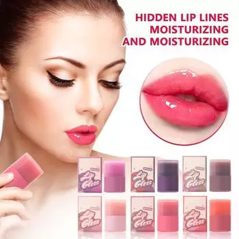 Твист-ап блеск для губ Увлажняющий прозрачный блеск для губ Бальзам для губ Осветляет линии губ One Size