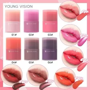 Twisting Lip Gloss Yingrun Baoshi Прозрачный блеск для губ Fading Lip Lines Lip Oil 6 цветов в наличии 01