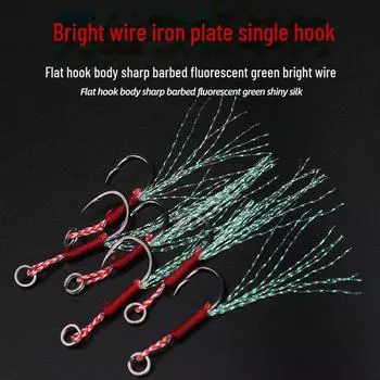 TWM Черный никель Ise Ni армированный рыболовный крючок с яркой проволокой 20 pieces, 10#