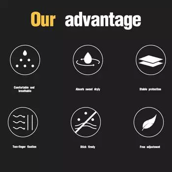 Two Fingers Splint Durable Breathable Left and Right Hands Pain Relief Adjustable Elastic Strap Finger Splint for Broken Fingers M чёрный