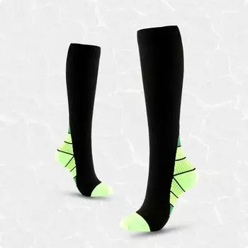 Two Tone Sports Calf Stocking Simple And Personalized Long Leg Over The Knee Men s And Women s Cycling Pressure Socks M