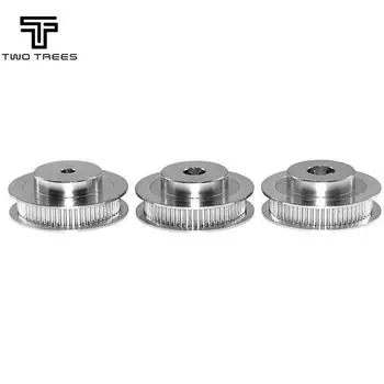 TWO TREES Шкив ГРМ GT2, 30 зубьев, 60 зубьев, с диаметром отверстия 5 мм или 8 мм, алюминиевая шестерня для деталей 3D-принтера, ремень ГРМ 6 мм 10 мм